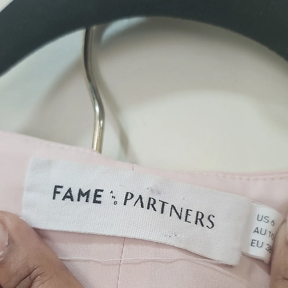 Fame and Partners Skirt and Top Set Clear Pink Elegant - Picture 3 of 11